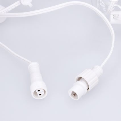Brilagi - LED-Außen-Lichterkette GIRLANDA 25xE12/0,6W/230V 20m weiß IP44 warmweiß
