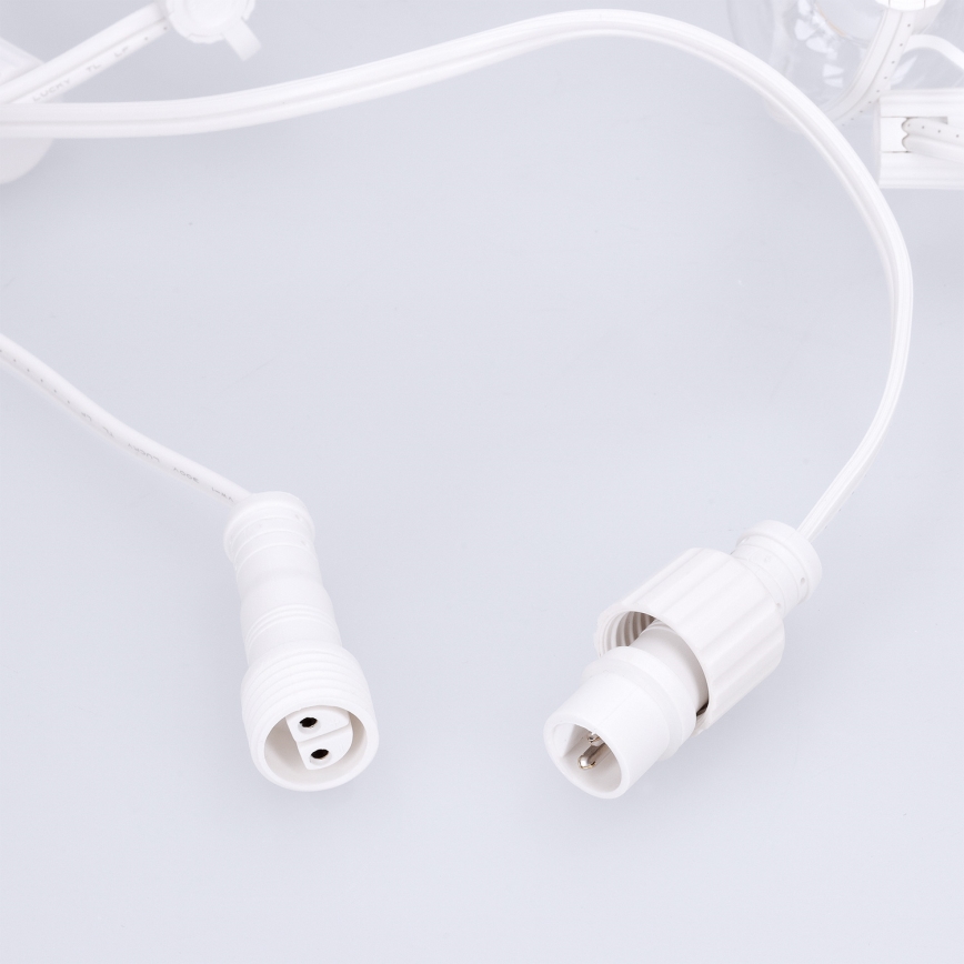 Brilagi - LED-Außen-Lichterkette GIRLANDA 25xE12/0,6W/230V 20m weiß IP44 warmweiß