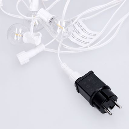 Brilagi - LED-Außen-Lichterkette GIRLANDA 25xE12/0,6W/230V 20m weiß IP44 warmweiß