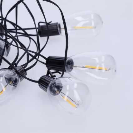 Brilagi - LED-Außen-Lichterkette 10xLED/3xAA 3,2 m IP44 warmweiß