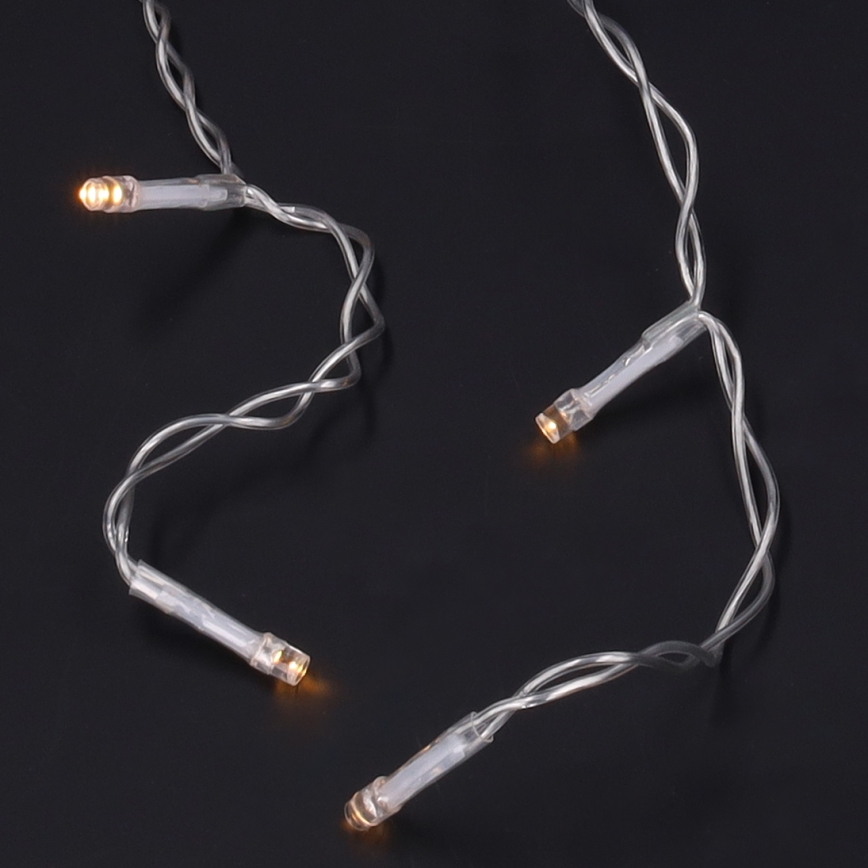 Brilagi - LED-Außen-Lichterkette 200 LEDs / 8 Funktionen 13 m IP44 warmweiß Eiszapfen