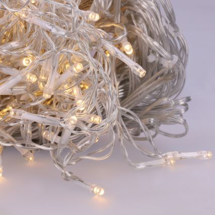 Brilagi - LED-Außen-Lichterkette 200 LEDs / 8 Funktionen 13 m IP44 warmweiß Eiszapfen