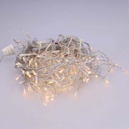 Brilagi - LED-Außen-Lichterkette 200 LEDs / 8 Funktionen 13 m IP44 warmweiß Eiszapfen