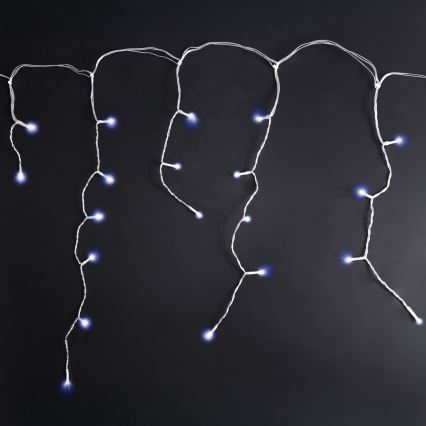 Brilagi - LED Außen-Lichterkette 200xLED/8 Funktionen 13m IP44 kaltweiß Eiszapfen