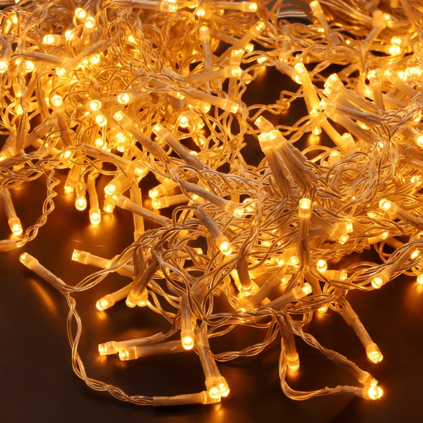 Brilagi - LED-Lichterkette für den Außenbereich, 360 LEDs / 8 Funktionen, 14 m, IP44, warmweiß, Eiszapfen