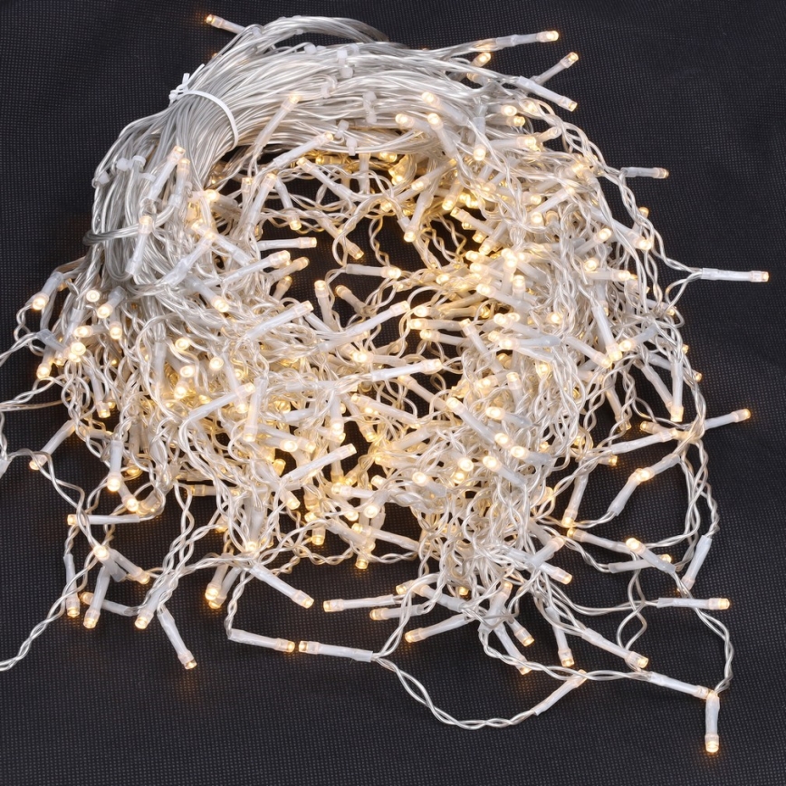 Brilagi - LED-Lichterkette für den Außenbereich, 360 LEDs / 8 Funktionen, 14 m, IP44, warmweiß, Eiszapfen
