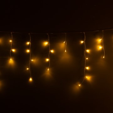 Brilagi - LED-Außen-Lichtervorhang 400 LEDs/8 Funktionen 23 m IP44 warmweiß