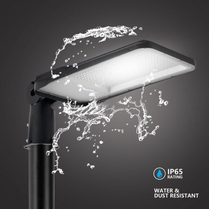 Brilagi - LED-Außen-Straßenleuchte mit 5 m Mast und Gelenk URBANLIGHT LED/200W/230V schwarz IP65