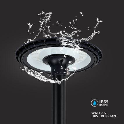 Brilagi - LED-Außen-Straßenleuchte mit 4 m Mast URBANSPARK LED/120W/230V schwarz IP65