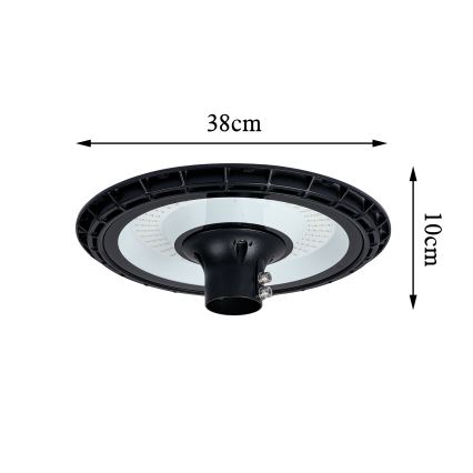 Brilagi - LED-Außen-Straßenleuchte mit 4 m Mast URBANSPARK LED/120W/230V schwarz IP65