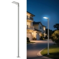 Brilagi - LED-Außen-Straßenleuchte mit 3 m Mast und Gelenk URBANLIGHT LED/100W/230V grau IP65