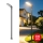 Brilagi - LED-Außen-Straßenleuchte mit 3 m Mast und Gelenk URBANLIGHT LED/200W/230V schwarz IP65
