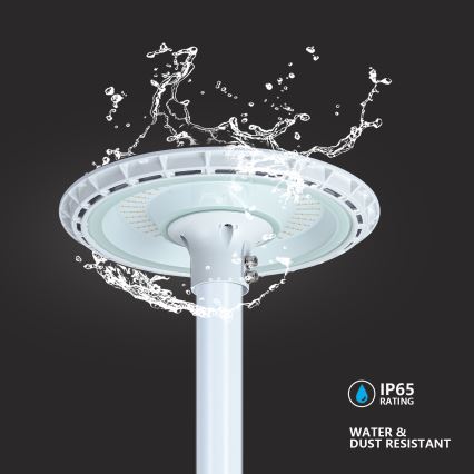 Brilagi - LED-Straßenleuchte für den Außenbereich mit 3 m Mast URBANSPARK LED/120W/230V weiß IP65