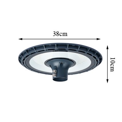 Brilagi - LED-Straßenleuchte für den Außenbereich mit 4 m Mast URBANSPARK LED/120W/230V anthrazit IP65
