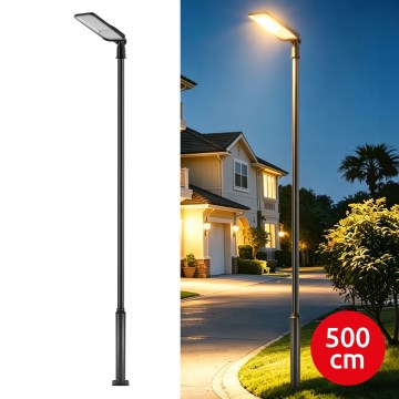 Brilagi - LED-Außen-Straßenleuchte mit 5 m Mast und Gelenk URBANLIGHT LED/200W/230V schwarz IP65