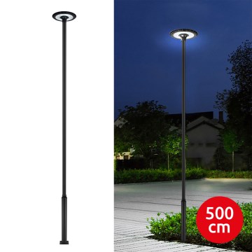 Brilagi - LED Außen-Straßenleuchte mit 5 m Mast URBANSPARK LED/120W/230V schwarz IP65