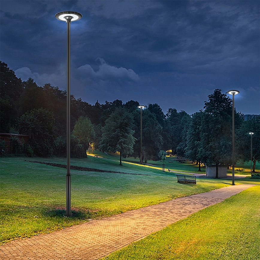 Brilagi - LED Außen-Straßenleuchte mit 5 m Mast URBANSPARK LED/120W/230V schwarz IP65