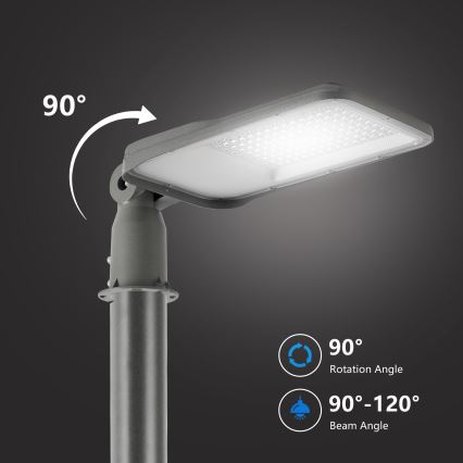 BRILAGI - LED-Außen-Straßenleuchte mit Gelenk URBANLIGHT LED/100W/230V grau IP65