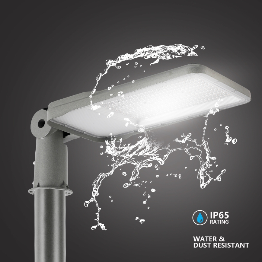Brilagi - LED-Straßenleuchte für den Außenbereich mit verstellbarem Gelenk URBANLIGHT LED/200W/230V grau IP65