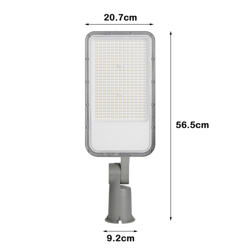 Brilagi - LED-Straßenleuchte für den Außenbereich mit verstellbarem Gelenk URBANLIGHT LED/200W/230V grau IP65
