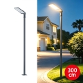Brilagi - LED-Außen-Straßenleuchte mit Mast und Gelenk 3 m URBANLIGHT LED/100W/230V anthrazit IP65