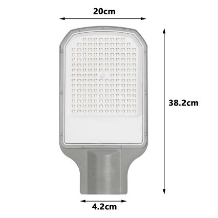 Brilagi - LED-Außen-Straßenleuchte URBANLIGHT LED/100W/230V grau IP65