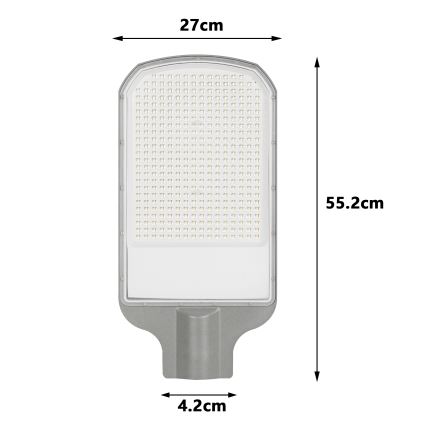 Brilagi - LED-Außen-Straßenleuchte URBANLIGHT LED/200W/230V grau IP65