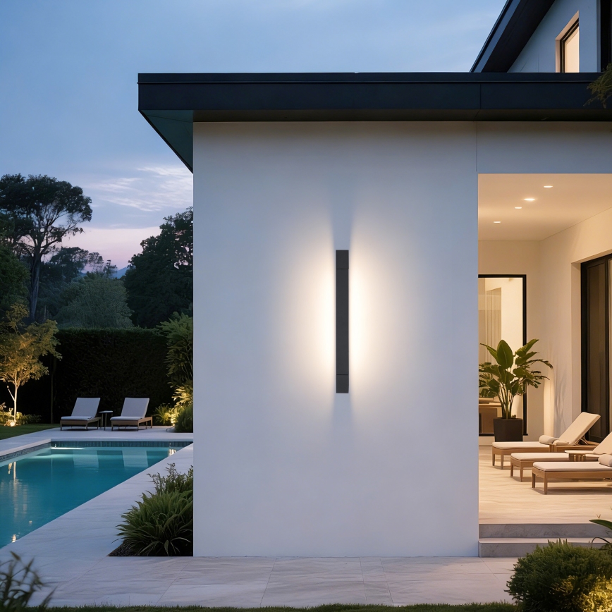 Brilagi - LED-Außenwandleuchte AQUA LINE LED/12W/230V 45 cm IP44 anthrazit CRI 90