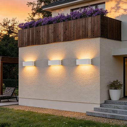 Brilagi - LED Außen-Wandleuchte DONNANI LED/7W/230V 20 cm weiß IP44