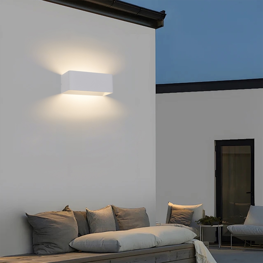 Brilagi - LED Außen-Wandleuchte DONNANI LED/7W/230V 20 cm weiß IP44