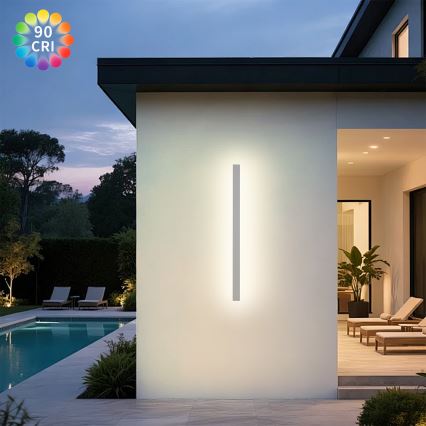 Brilagi - LED-Außenwandleuchte LINEAR LED/22W/230V 3000K IP65 100 cm weiß CRI 90