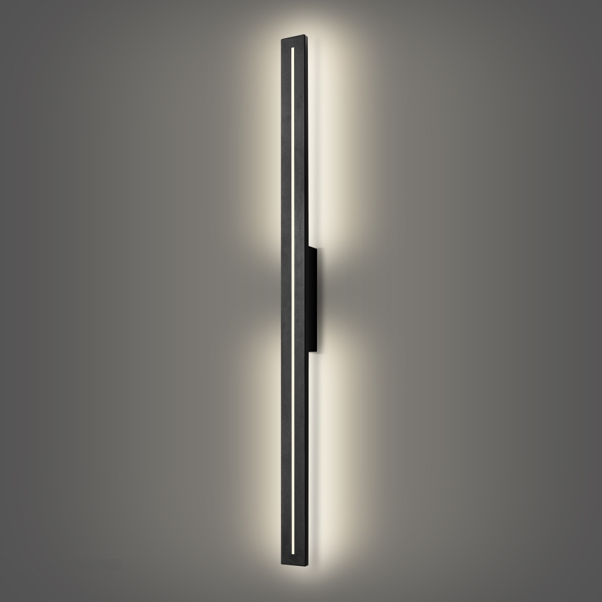 Brilagi - LED Außen-Wandleuchte LINEO LED/24W/230V 4000K IP65 100 cm schwarz CRI 90