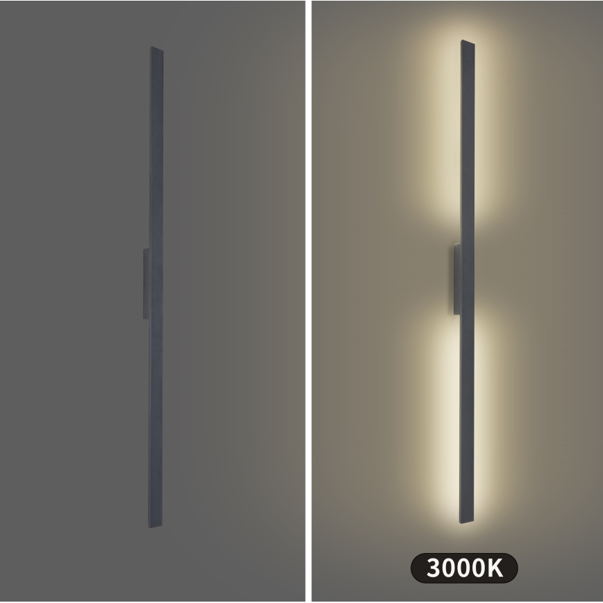 BRILAGI - LED-Außenwandleuchte LUNA LED/30W/230V 3000K IP65 150 cm Anthrazit CRI 90