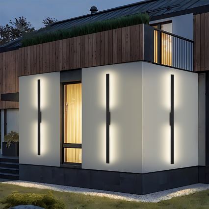 Brilagi - LED Außenwandleuchte LUNA LED/30W/230V 3000K IP65 150 cm schwarz CRI 90