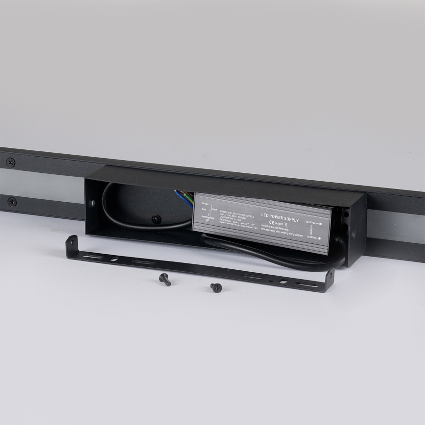 Brilagi - LED Außenwandleuchte LUNA LED/30W/230V 3000K IP65 150 cm schwarz CRI 90