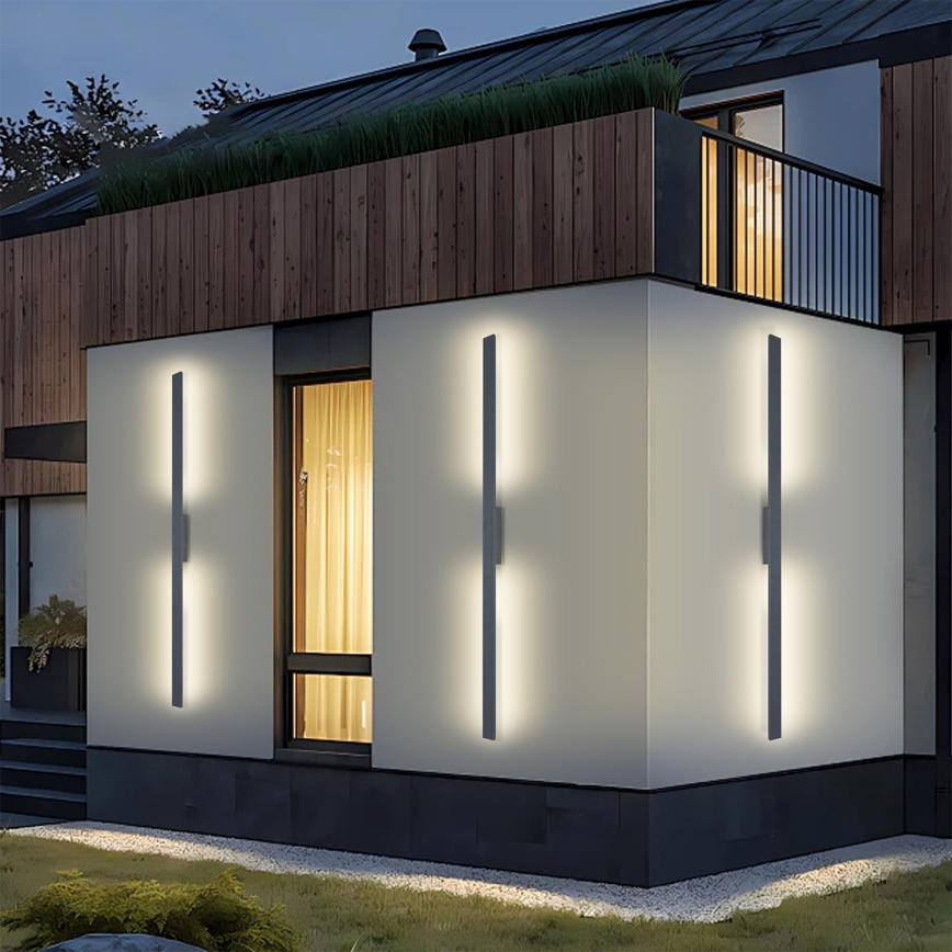 Brilagi - LED Außenwandleuchte LUNA LED/30W/230V 4000K IP65 150 cm Anthrazit CRI 90