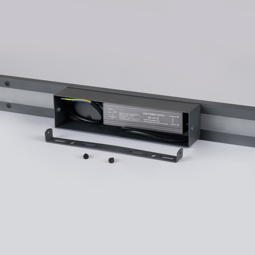 Brilagi - LED Außenwandleuchte LUNA LED/30W/230V 4000K IP65 150 cm Anthrazit CRI 90