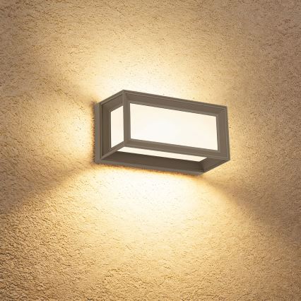 Brilagi - LED-Außenwandleuchte mit Sensor PARKER LED/12W/230V grau IP44