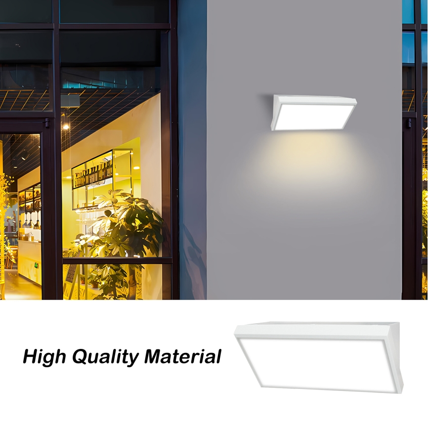 Brilagi - LED-Außenwandleuchte mit Sensor, TRIANGLE LED/20W/230V, weiß, IP65