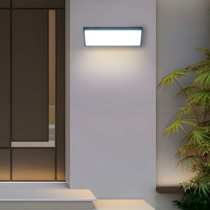 Brilagi - LED Außen-Wandleuchte mit Sensor TRIANGLE LED/42W/230V 45 cm Anthrazit IP65