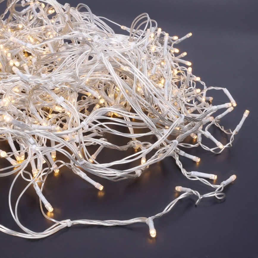 Brilagi - LED-Außen-Weihnachts-Lichterkette 360 LEDs / 8 Funktionen, 14 m, IP44, warmweiß, Eiszapfen
