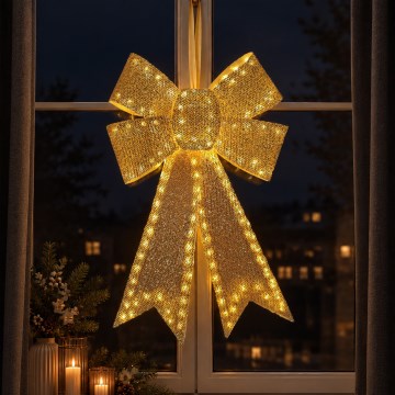 BRILAGI - LED-Außen-Weihnachtsdekoration LED/3,3W/230V IP44 goldene Schleife