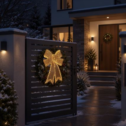 BRILAGI - LED-Außen-Weihnachtsdekoration LED/3,3W/230V IP44 goldene Schleife