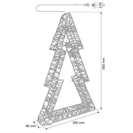 BRILAGI - LED Außen-Weihnachtsdekoration LED/3,3W/230V IP44 Weihnachtsbaum