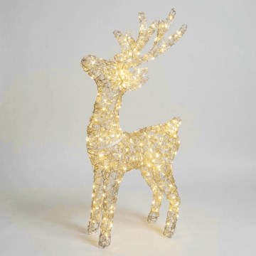 BRILAGI - LED Außen-Weihnachtsdekoration LED/3,6W/8 Funktionen 90 cm IP44 Rentier warmweiß