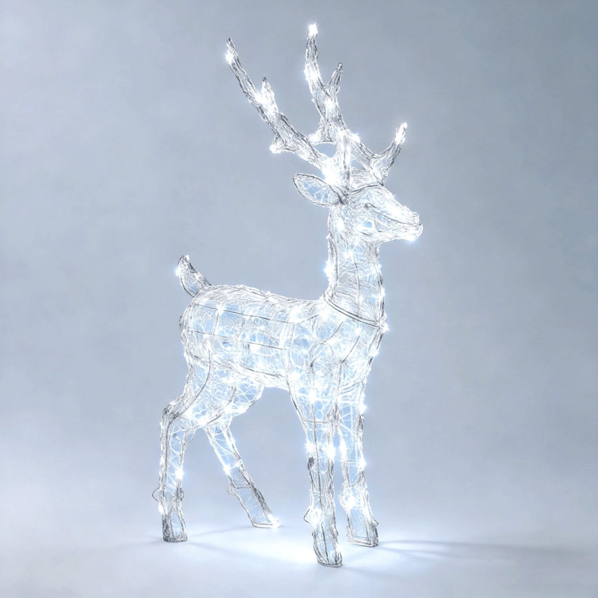 BRILAGI - LED-Außen-Weihnachtsdekoration LED/3,6W/8 Funktionen 65 cm IP44 Rentier kaltweiß