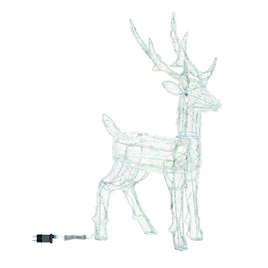 BRILAGI - LED-Außen-Weihnachtsdekoration LED/3,6W/8 Funktionen 65 cm IP44 Rentier kaltweiß