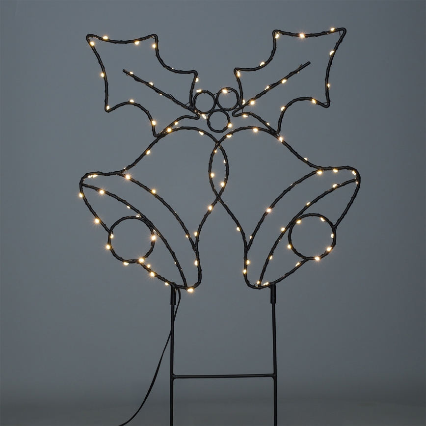 Brilagi - LED-Außen-Weihnachtsdekoration LED/3xAA IP44 55x32 cm Glöckchen