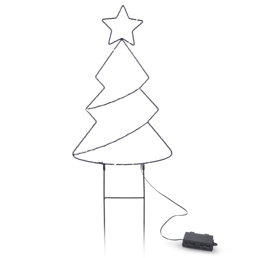Brilagi - LED-Außen-Weihnachtsdekoration LED/3xAA IP44 68x29 cm Weihnachtsbaum