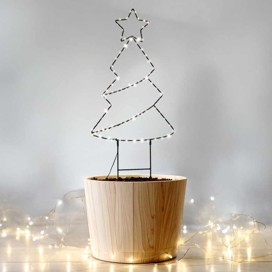 Brilagi - LED-Außen-Weihnachtsdekoration LED/3xAA IP44 Weihnachtsbaum